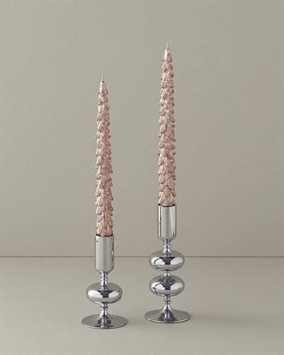 Christmas Tree Свещ 2 бр. 26,4x5,7x3,5 см Роза