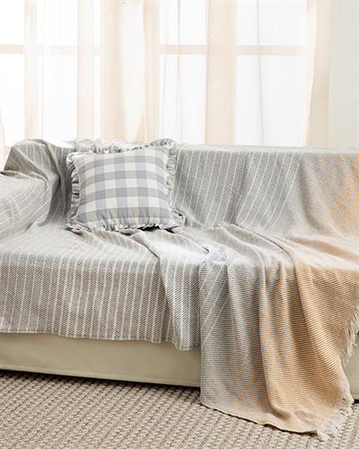 Ciara Покривка За Кресло Сиво-Жълто, 170 X 250