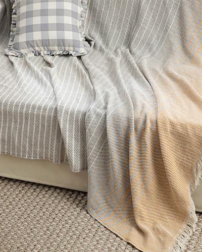 Ciara Покривка За Кресло Сиво-Жълто, 170 X 250