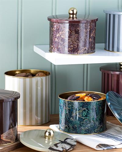 Cipso Rose Кутия За Съхранение Метал 14x15 см Бордо