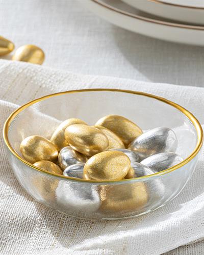 Circle Glass Appetizers 10 cm Gold