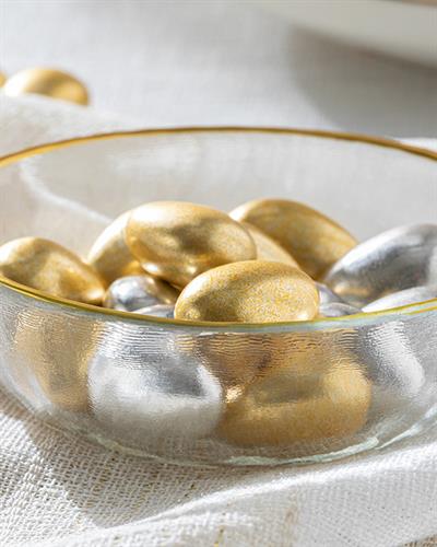 Circle Glass Appetizers 10 cm Gold