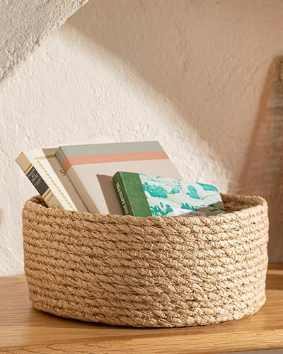 Circle Кошница Ракита, Бежово, 25 X 25 X 10 Cm