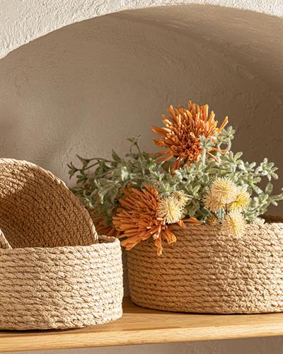 Circle Кошница Ракита, Бежово, 30X30X12 Cm