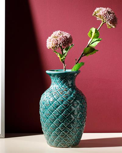 Cıtıes Ваза Каменна керамика 11,4x L11,4x 18,2 см Зелен