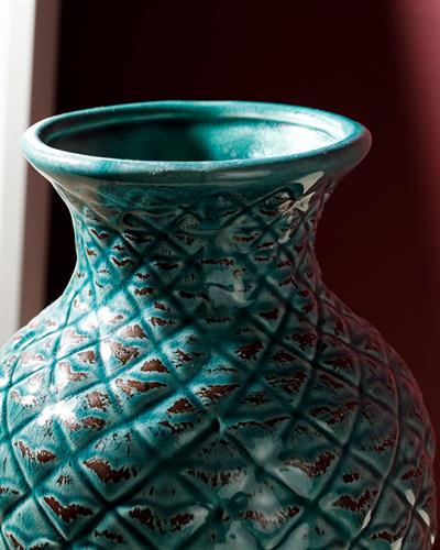 Cıtıes Ваза Каменна керамика 11,4x L11,4x 18,2 см Зелен