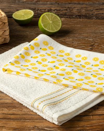 Citron Кърпа За Сушене 2 бр. Памук 30x50 см Жълт