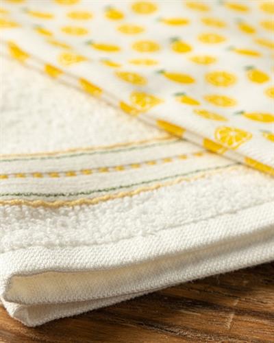 Citron Кърпа За Сушене 2 бр. Памук 30x50 см Жълт