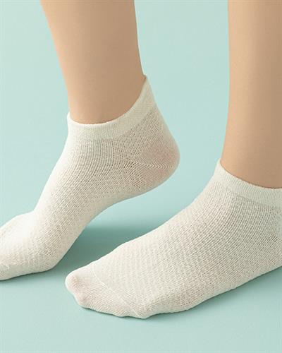 Clara Чорапи Дамски 2 Бр., Памучен Полиестер, Бяло-Екру, 36-40