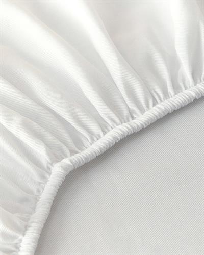 Classy Чаршаф С Ластик Двоен Кепър 160x200 см Бял