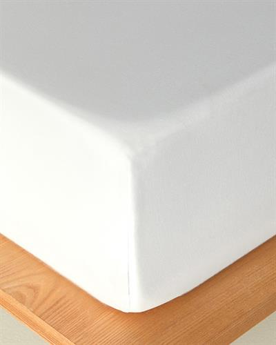 Classy Чаршаф С Ластик Двоен Кепър 160x200 см Бял