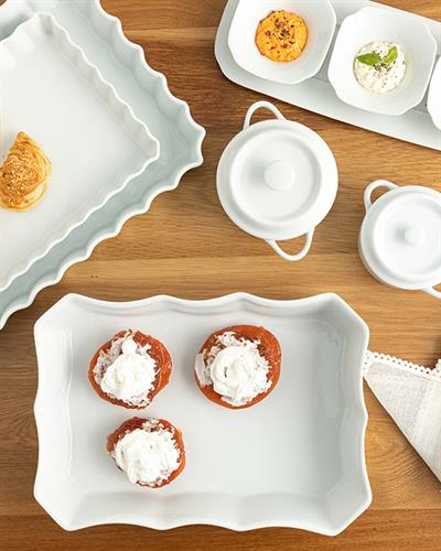 Classy Съд За Фурна Порцелан 31 см Бял