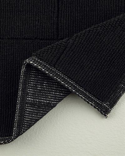 Classy Diamond Комплект Постелки За Баня Букле Памучен полиестер 60x90 + 40x60 см Черен