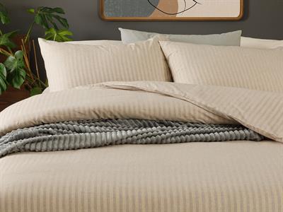 Classy СПАЛНО БЕЛЬО КОМПЛЕ Голям размер Melange Twill 240x220 cm Златно бежово