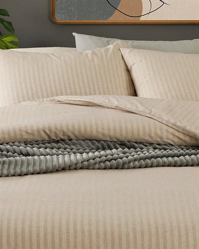 Classy Спално Бельо Компле Единичен Размер, Rattan, Златно Бежово, 160 X 220 Cm