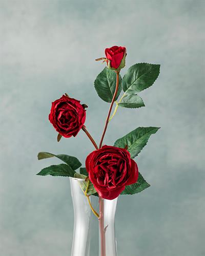 Classy Rose Изкуствено Цвете Един Стрък 50 см Червен