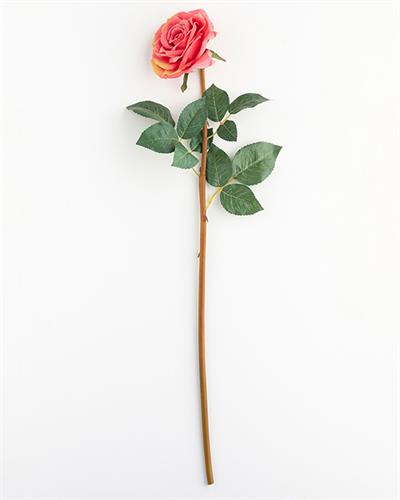 Classy Rose Една Клонка Изкуствено Цвете Пластмасов, Светло Розово,, 64 Cm