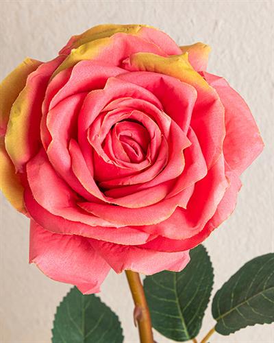 Classy Rose Една Клонка Изкуствено Цвете Пластмасов, Светло Розово,, 64 Cm