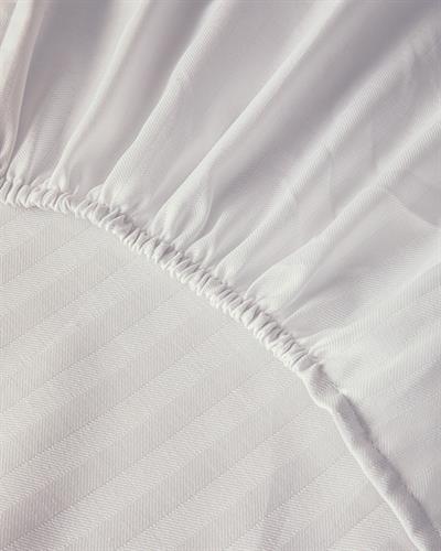 Twill For One Person Fitted Sheet 100x200 cm White