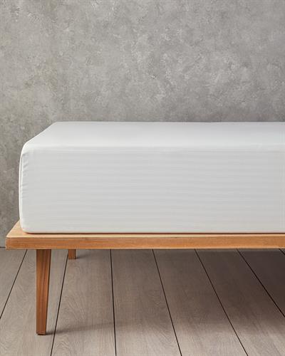 Twill For One Person Fitted Sheet 100x200 cm White