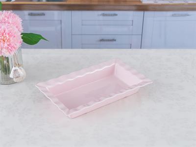 Clayto ТЕПСИЯ ЗА ФУРНА Правоъгълна Керамичен 33 cm Pink