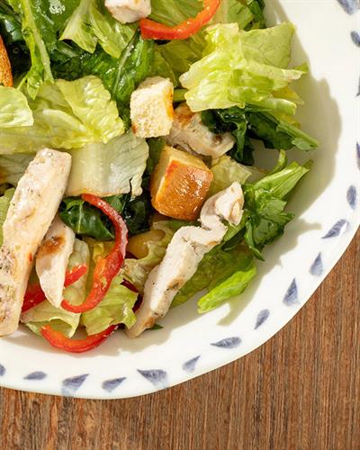 Clover Leaf Купа За Салата Порцелан, Бяло - Синьо, 20 Cm