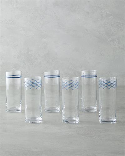 Чаша 6 бр. Стъкло 380 мл Морскосин