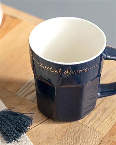 Coastal Чаша Керамика, Тъмно Синьо, 280 Ml