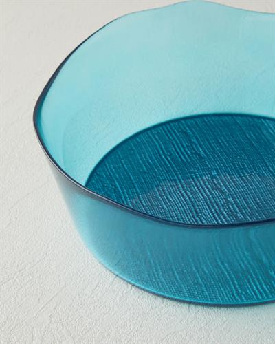 Coastal Charm Купа Стъкло 16 см Светлосин