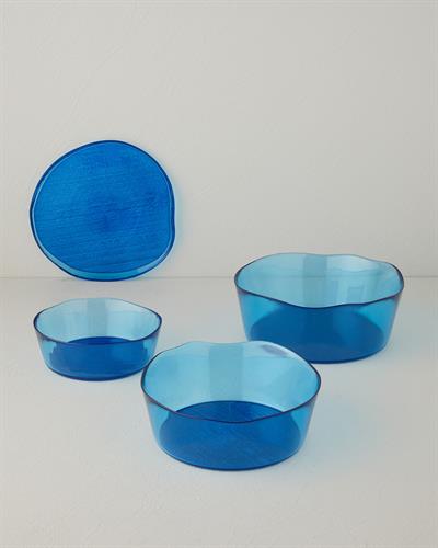 Купа Стъкло 16 см Тъмносин