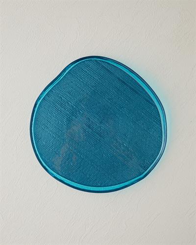 Coastal Charm Чиния За Торта Стъкло 21 см Светлосин