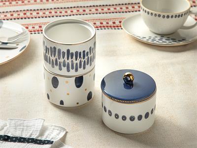 Coastal Lines Кутия За Съхранение 3 Бр., New Bone, Синьо, 0