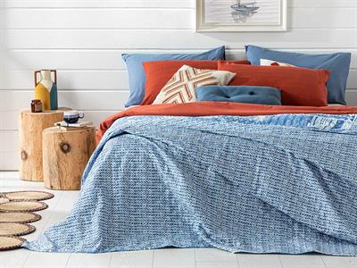 Coastal Patch Многофункционално По Единичен Размер, Синьо, 160 X 220 Cm