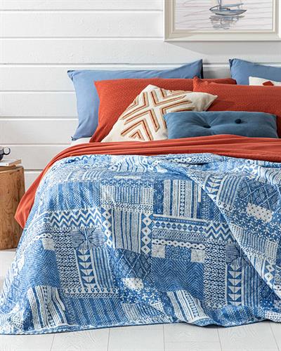 Coastal Patch Многофункционално По Двоен Размер, Синьо, 200 X 220 Cm