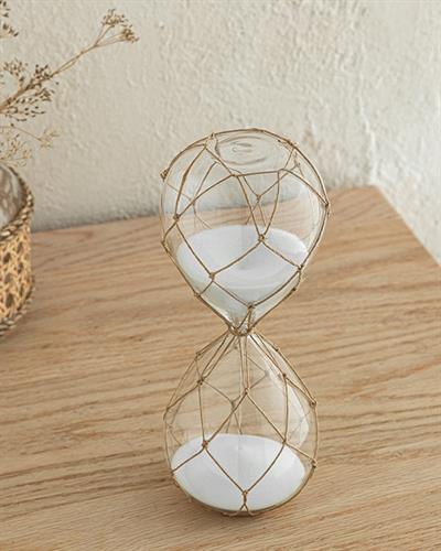 Coastal Rope Пясъчен Часовник 8,5x8,5x19,7 см Прозрачен