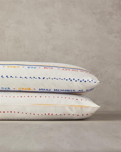 Coastal Stripe Калъфка За Възглавница 2 бр. Лесно за гладене 50X70 Червен