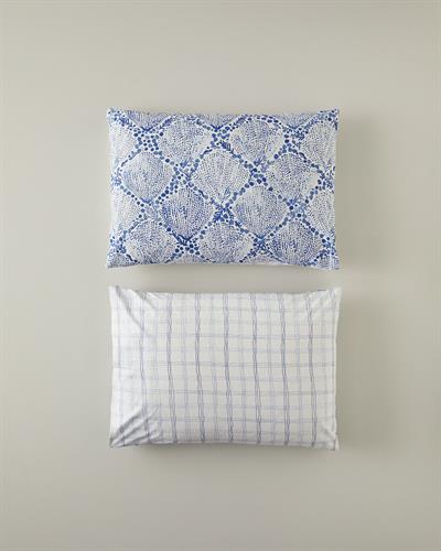 Cotton 2 pcs Pillow Case 50x70 cm Blue