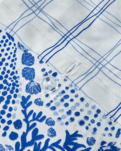 Coastal Treasures Спален Комплект Двоен Памучен 200x220 см Син