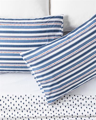 Coastline Калъфка За Възглавница 2 бр. Памучен 50x70 см Индиго.