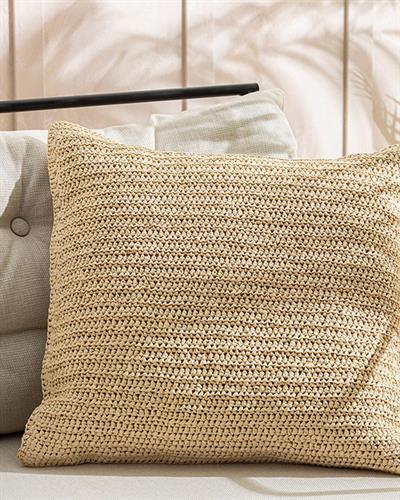 Coco Raffia Decorative Cushion 45x45 cm Natural