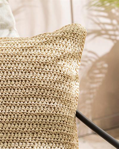 Coco Raffia Decorative Cushion 45x45 cm Natural