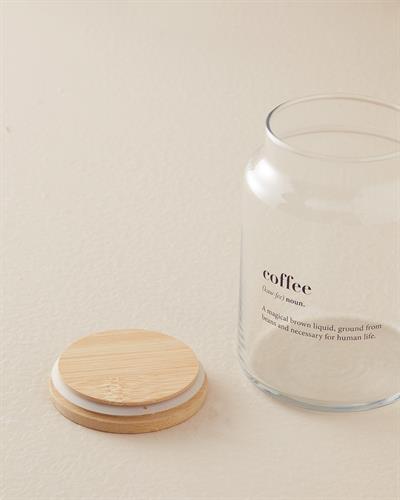 Coffee Буркан Стъкло 890 мл Прозрачен