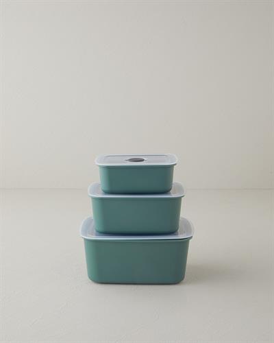 Colina Кутия За Съхранение 3 части Пластмаса 450 x 950 x 1800 мл Зелен