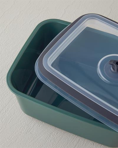 Colina Кутия За Съхранение 3 части Пластмаса 450 x 950 x 1800 мл Зелен