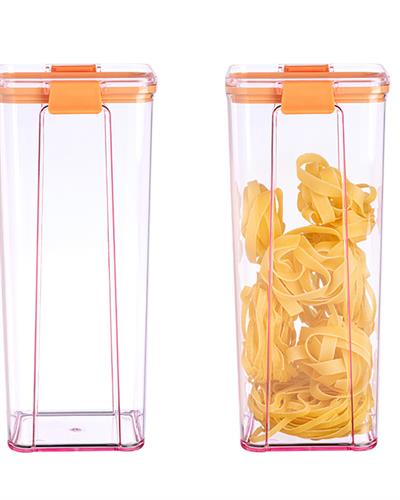 Colorato Съд За Съхранение 2 бр. Акрил 1800 мл Оранжев