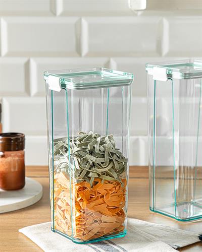 Colorato Съд За Съхранение 2 бр. Акрил 1800 мл Зелен