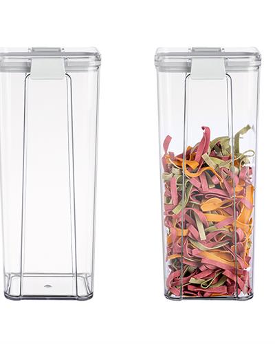 Colorato Съд За Съхранение 2 бр. Акрил 1800 мл Сив