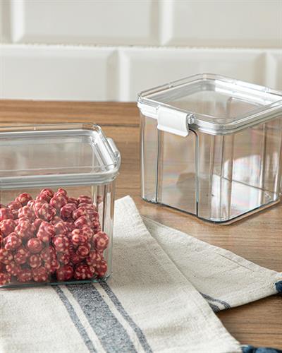 Colorato Съд За Съхранение 2 бр. Акрил 700 мл Сив