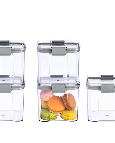 Colorato Съд За Съхранение 2 бр. Акрил 700 мл Антрацит