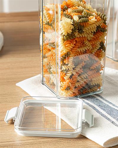 Colorato Съд За Съхранение 2 бр. Акрил 1800 мл Сив